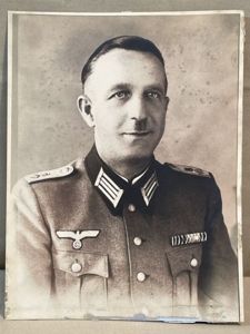 Original WWII German Army Officer's Photograph, Decorated