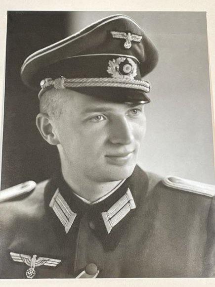 Original WWII German Army Officer's Photograph on Backing — image 2