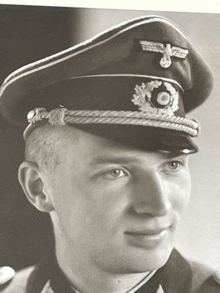 Original WWII German Army Officer's Photograph on Backing — image 3