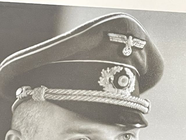 Original WWII German Army Officer's Photograph on Backing — image 4