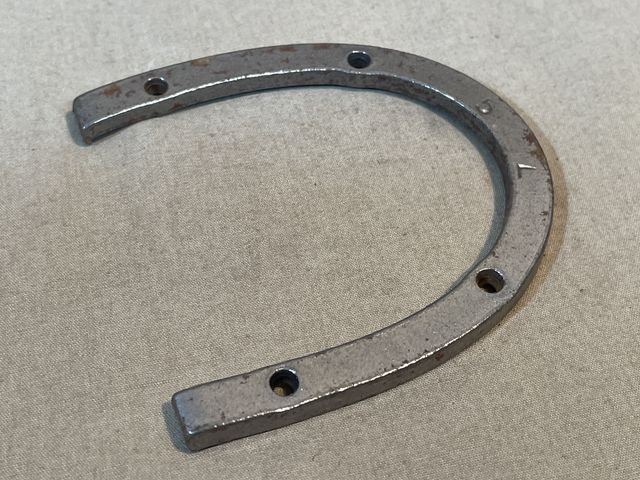 Original WWII German Boot Heel Irons, Pair - Size 5L — image 5