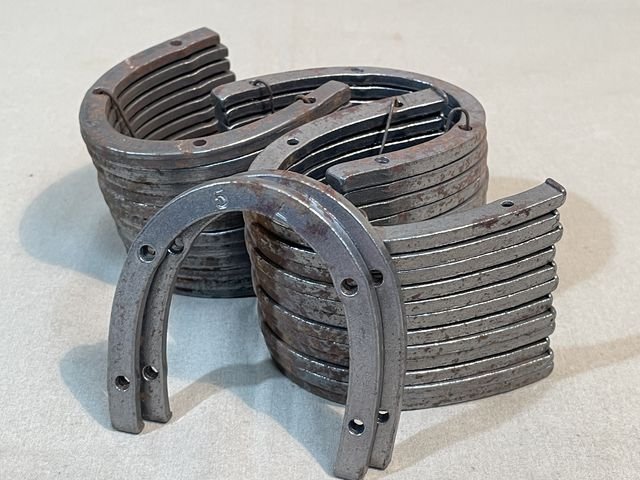 Original WWII German Boot Heel Irons, Pair - Size 5L — image 7