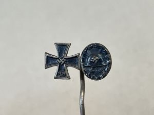 Original WWII German EK 2nd / Wound Badge Medals Miniature, …