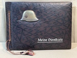 Original WWII German EMPTY Army Service Photo Album, Meine Dienstzeit