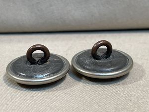 Original Nazi Era German Political Organization Shoulder Strap Buttons, Pair