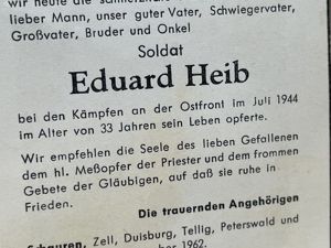 Original WWII German Remembrance Card, Soldat