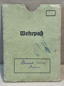 Original WWII German Wehrpaß Protective Cover