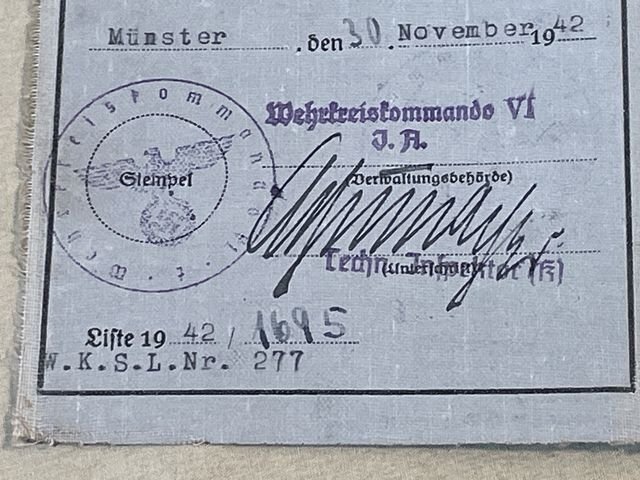 Original WWII German Armed Forces Driver License, Wehrmacht-F³hrerschein — image 5