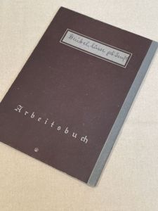 Original Nazi Era German Arbeitsbuch, 2nd Type