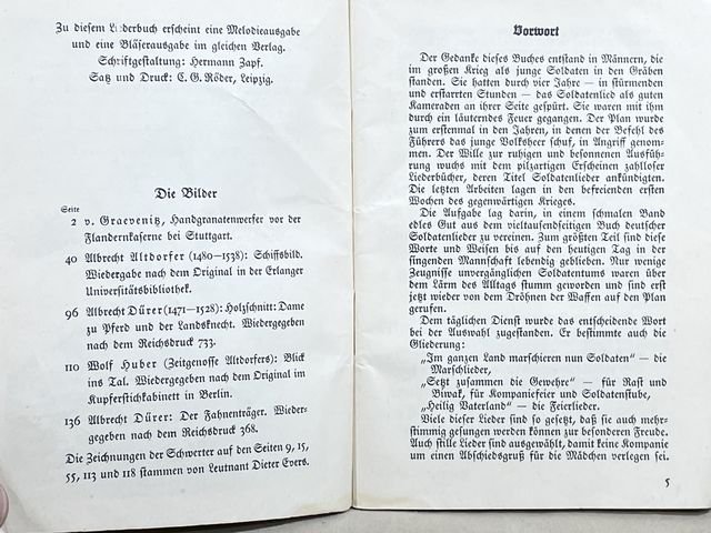 Original WWII German Military Pocket Song Book, Morgen marschieren wir — image 4