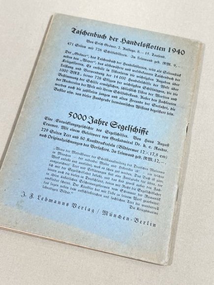 Original WWII German Sailor's Primer for German Youth Book, SEEFAHRT-FIBEL — image 2