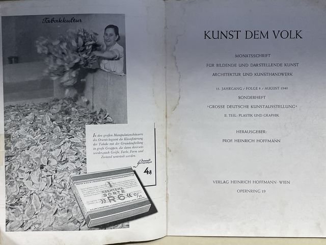 Original WWII German Art to the People Book, KUNST DEM VOLK — image 3