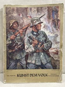 Original WWII German Art to the People Book, KUNST DEM …