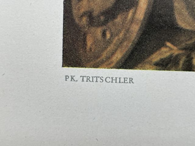 Original WWII German Military Themed Color Print, BEI EINER PANZERSPITZE — image 7