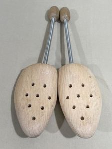 Original WWII Era German Spring-Loaded Boot Forms, Pair