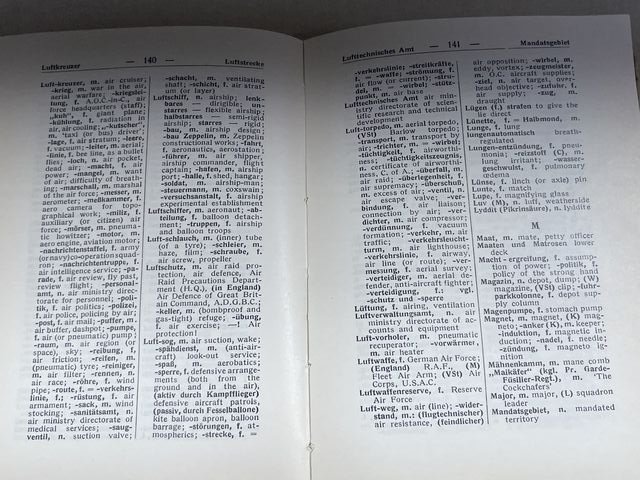 Original WWII German Soldier's German-English / English-German Pocket Dictionary — image 10