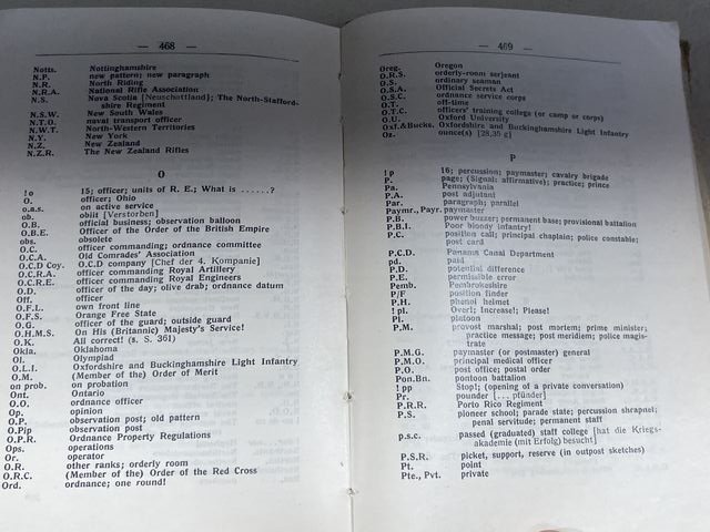 Original WWII German Soldier's German-English / English-German Pocket Dictionary — image 14