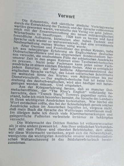 Original WWII German Soldier's German-English / English-German Pocket Dictionary — image 7