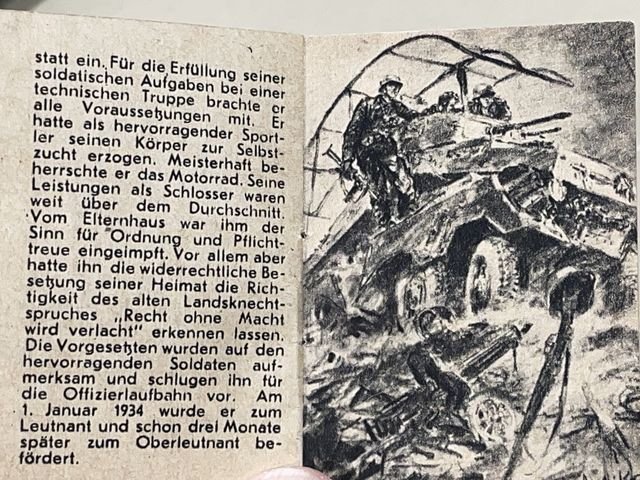 Original WWII German WHW Donation Booklet, Ritterkreuztr‰ger Gerhard Ball — image 5