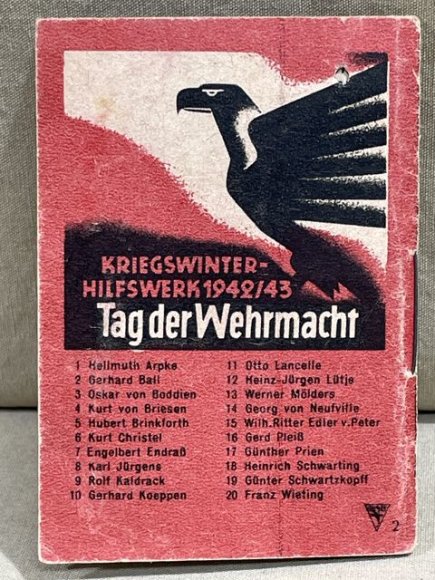 Original WWII German WHW Donation Booklet, Ritterkreuztr‰ger Gerhard Ball — image 7