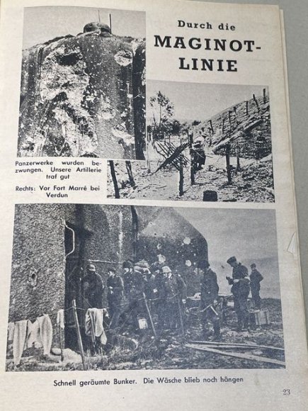 Original WWII German Kleine Kriegshefte Youth Book, Siegeszug durch Frankreich — image 11