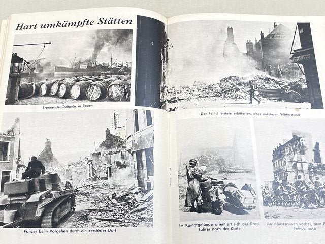 Original WWII German Kleine Kriegshefte Youth Book, Siegeszug durch Frankreich — image 12