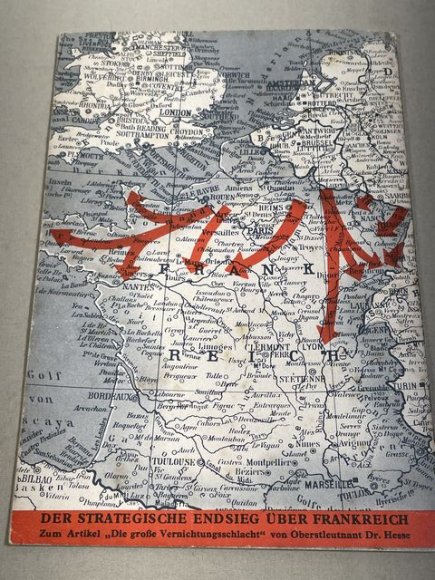 Original WWII German Kleine Kriegshefte Youth Book, Siegeszug durch Frankreich — image 15