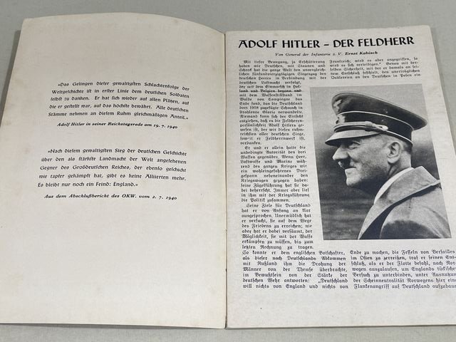 Original WWII German Kleine Kriegshefte Youth Book, Siegeszug durch Frankreich — image 2