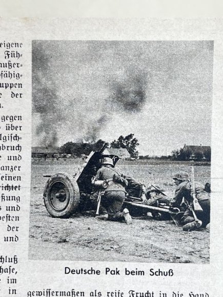 Original WWII German Kleine Kriegshefte Youth Book, Siegeszug durch Frankreich — image 5