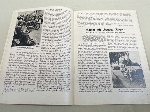 Original WWII German Kleine Kriegshefte Youth Book, Siegeszug durch Frankreich — image 6