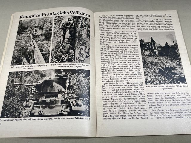 Original WWII German Kleine Kriegshefte Youth Book, Siegeszug durch Frankreich — image 8