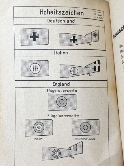 Original WWII German The War Planes of Germany, Italy & England Book, Kriegsflugzeuge — image 10