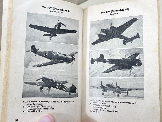 Original WWII German The War Planes of Germany, Italy & England Book, Kriegsflugzeuge — image 11