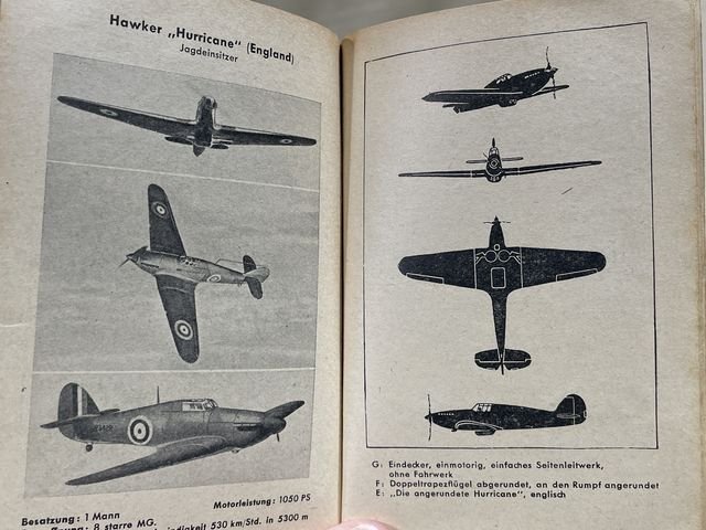 Original WWII German The War Planes of Germany, Italy & England Book, Kriegsflugzeuge — image 15