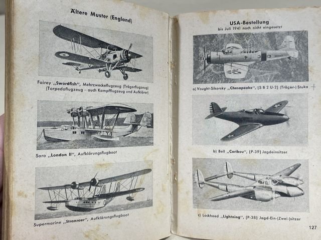 Original WWII German The War Planes of Germany, Italy & England Book, Kriegsflugzeuge — image 18
