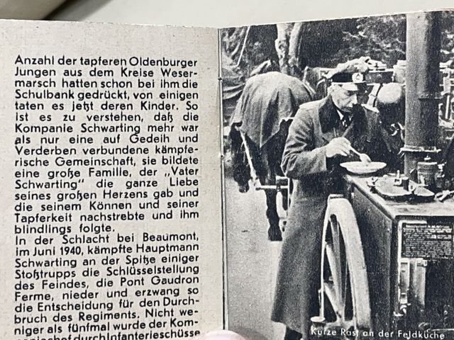 Original WWII German WHW Donation Booklet, Ritterkreuztrðger Heinrich Schwarting — image 5