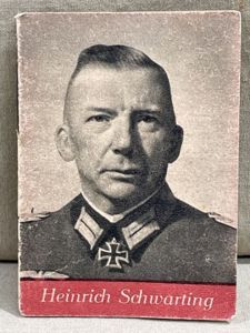 Original WWII German WHW Donation Booklet, Ritterkreuztrðger Heinrich Schwarting