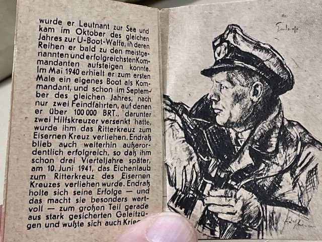 Original WWII German WHW Donation Booklet, Ritterkreuztrðger Engelbert EndraÔ — image 3