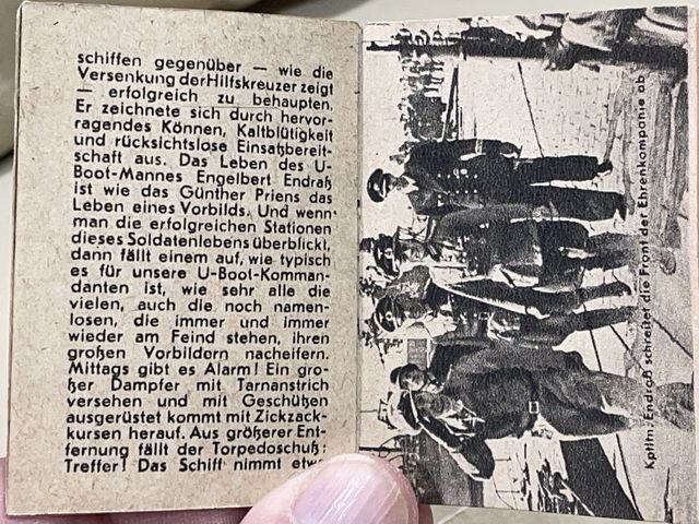 Original WWII German WHW Donation Booklet, Ritterkreuztrðger Engelbert EndraÔ — image 5