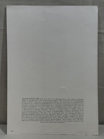 Original WWII German Kriegsmarine (Navy) Personality Print, Vizeadmiral Graf von Spee — image 10