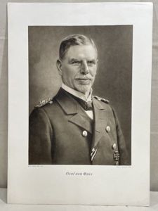 Original WWII German Kriegsmarine (Navy) Personality Print, Vizeadmiral Graf von …