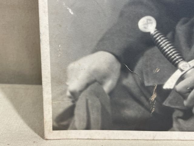 Original WWII Era German Luftwaffe NCO Soldier's Photograph, Pilot with Dagger — image 6