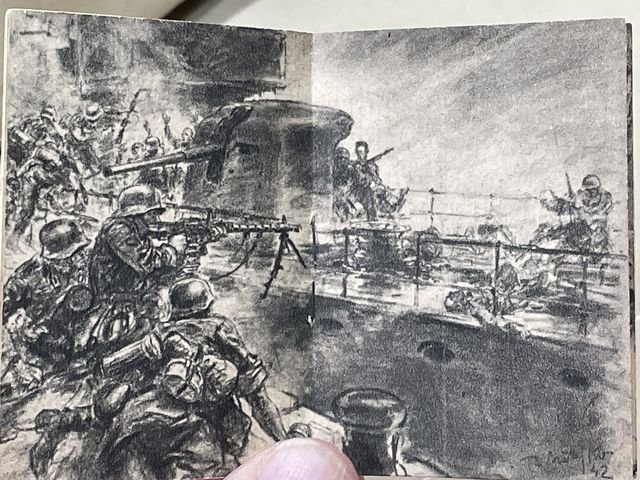 Original WWII German WHW Donation Booklet, Ritterkreuztrðger Heinz-J■rgen L■tje — image 4