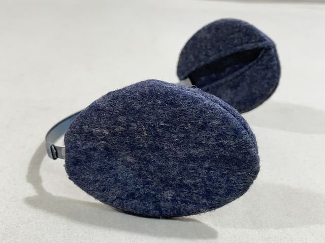 Original WWII German Soldier's Ear Muffs, DRP Marked! — image 3