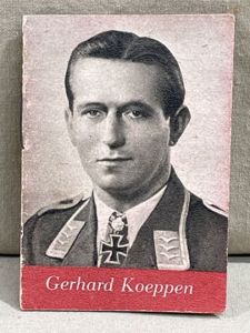 Original WWII German WHW Donation Booklet, Ritterkreuztr‰ger Gerhard Koeppen