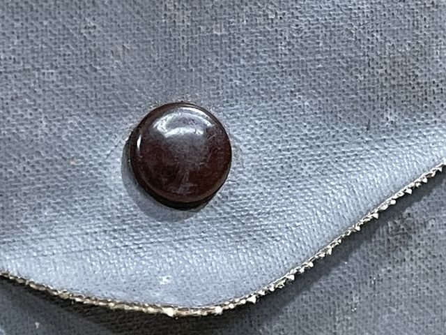 Original WWII German Gray Synthetic Leather Goggles CASE, Unissued — image 2