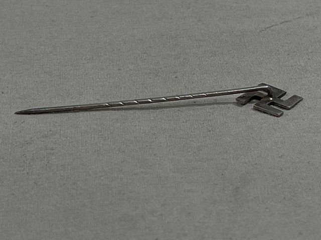 Original Nazi Era German SWASTIKA Pin, 10mm X 10mm — image 3