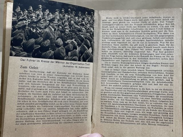 Original WWII German DAF Book, 1942 Year Book for German Metal Workers — image 6