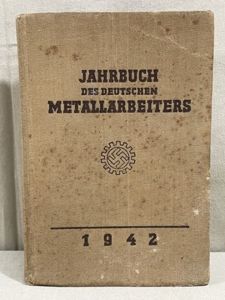 Original WWII German DAF Book, 1942 Year Book for German …