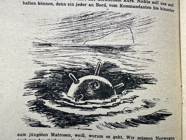 Original WWII German War Library of the German Youth Book, Auf Feindfahrt in nordischen Gewässern — image 7